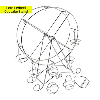 8 poharas Forgó Ferris Wheel Süteményállvány – Muffinállvány DIY sütéshez