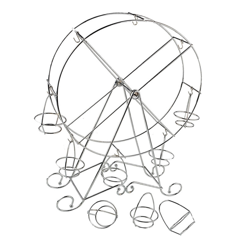 8 poharas Forgó Ferris Wheel Süteményállvány – Muffinállvány DIY sütéshez