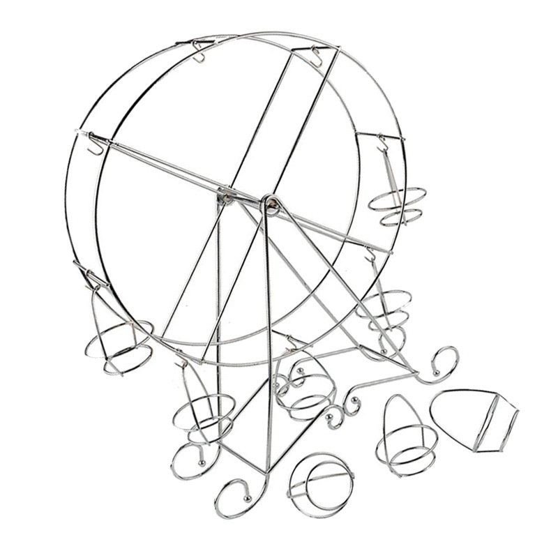 8 poharas Forgó Ferris Wheel Süteményállvány – Muffinállvány DIY sütéshez