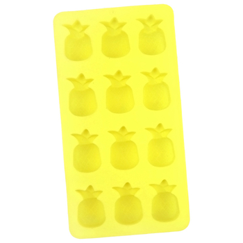 Formă de silicon pentru prăjituri, cu 12 cavitați în formă de ananas, pentru coacere și ciocolată, DIY