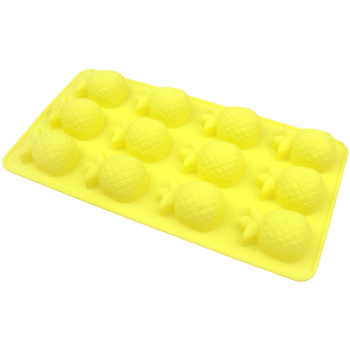 Formă de silicon pentru prăjituri, cu 12 cavitați în formă de ananas, pentru coacere și ciocolată, DIY
