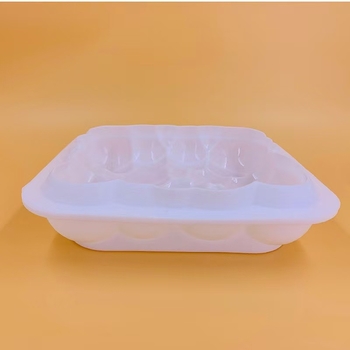 Matriță de silicon 3D alb lăptos – formă de copt în stil franțuzesc pentru mousse și deserturi, lucrată manual