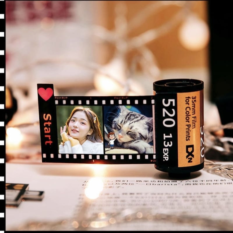 DIY cadou creativ de Ziua Îndrăgostiților - album foto pe peliculă personalizat pentru amintiri, zi de naștere și absolvire