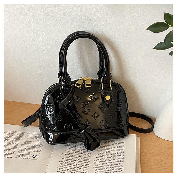 Geantă de damă în formă de scoică, stil vintage, PU, nouă 2025, purtată în mână, pe umăr sau crossbody