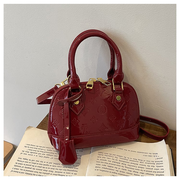 Geantă de damă în formă de scoică, stil vintage, PU, nouă 2025, purtată în mână, pe umăr sau crossbody