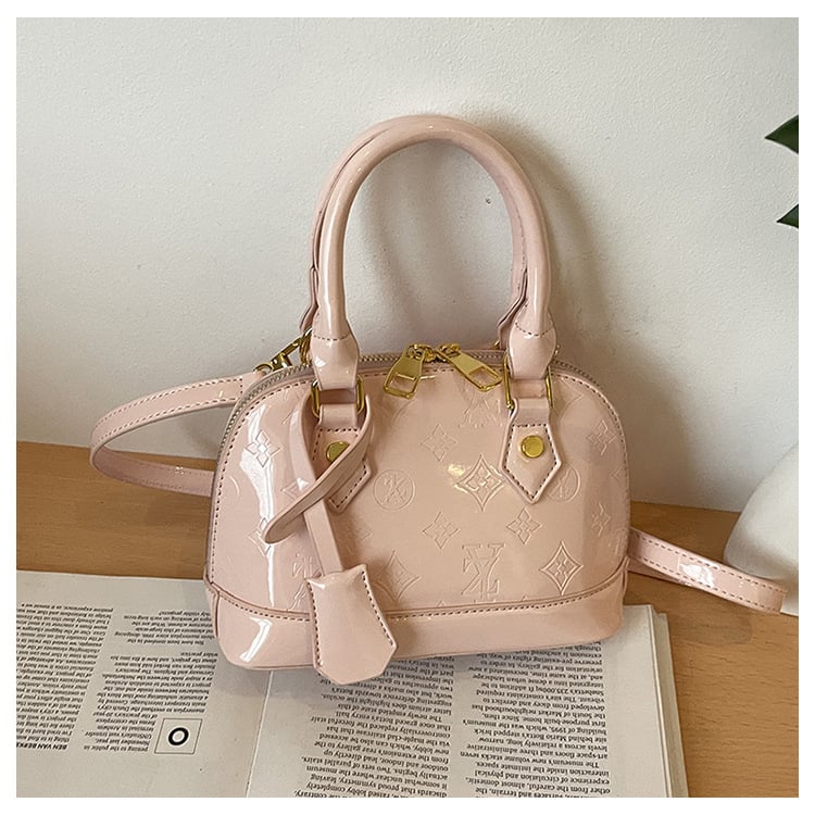 Geantă de damă în formă de scoică, stil vintage, PU, nouă 2025, purtată în mână, pe umăr sau crossbody