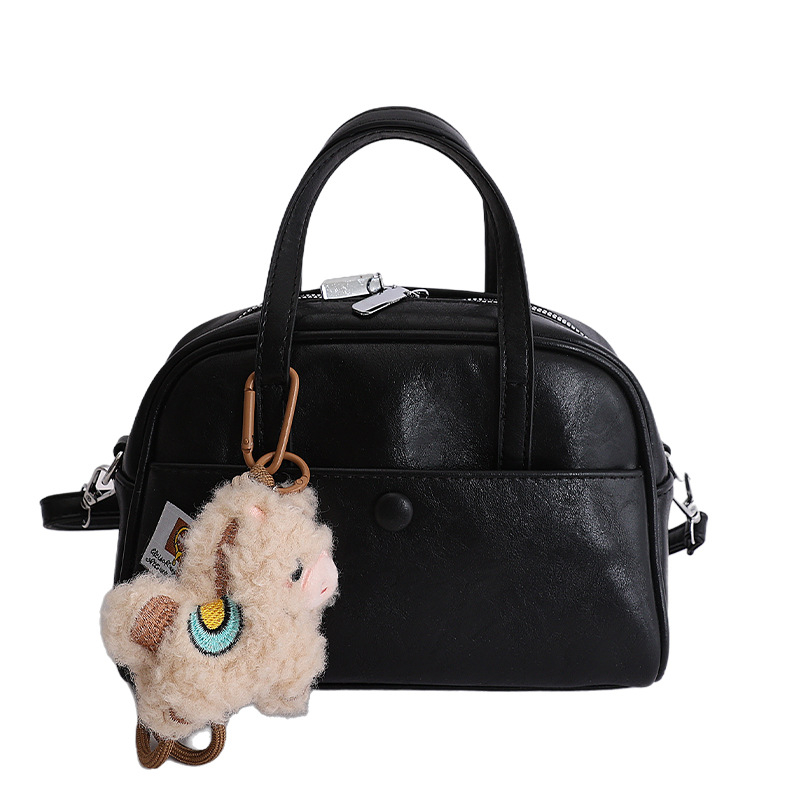 Geantă de femei cu formă de scoică, geantă crossbody mică din PU