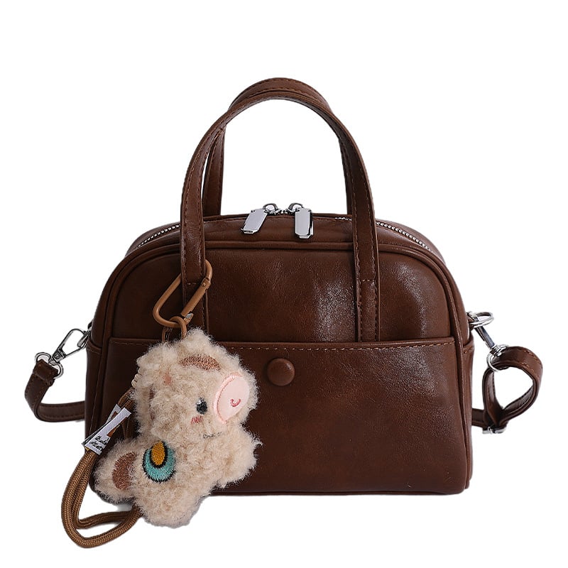 Geantă de femei cu formă de scoică, geantă crossbody mică din PU