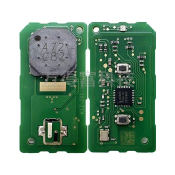 Cheie de telecomandă aftermarket pentru Honda K1Z motocicletă, cip ID47, 433 MHz, negru și alb, cu două taste.