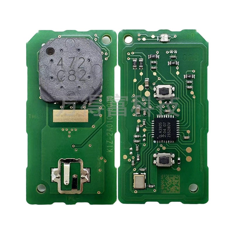 Cheie de telecomandă aftermarket pentru Honda K1Z motocicletă, cip ID47, 433 MHz, negru și alb, cu două taste.