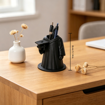 Suport pixuri 3D imprimat în formă de rochie de absolvire, decor pentru casă, cadou