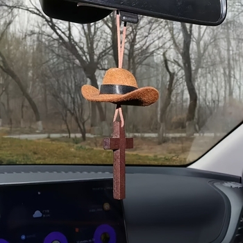 Pandantiv NFC în formă de cruce cu cip NTAG213/215 – ornament auto pentru citire zilnică