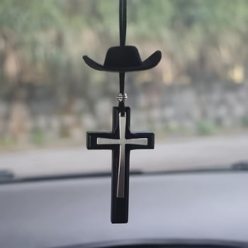 Pandantiv NFC în formă de cruce cu cip NTAG213/215 – ornament auto pentru citire zilnică