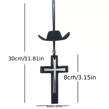 Pandantiv NFC în formă de cruce cu cip NTAG213/215 – ornament auto pentru citire zilnică