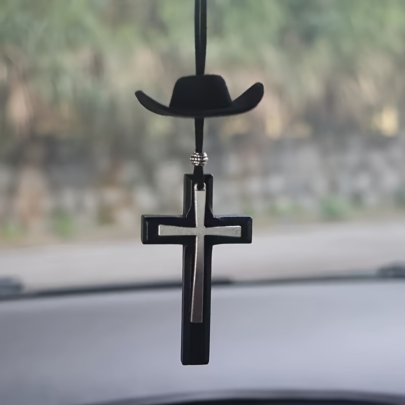 Pandantiv NFC în formă de cruce cu cip NTAG213/215 – ornament auto pentru citire zilnică