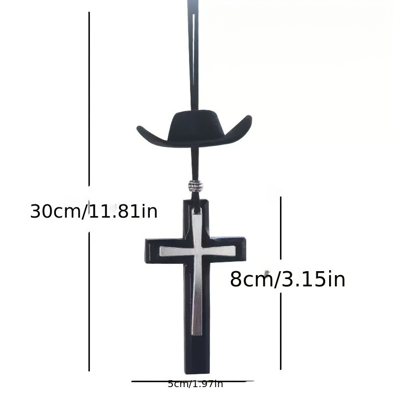 Pandantiv NFC în formă de cruce cu cip NTAG213/215 – ornament auto pentru citire zilnică