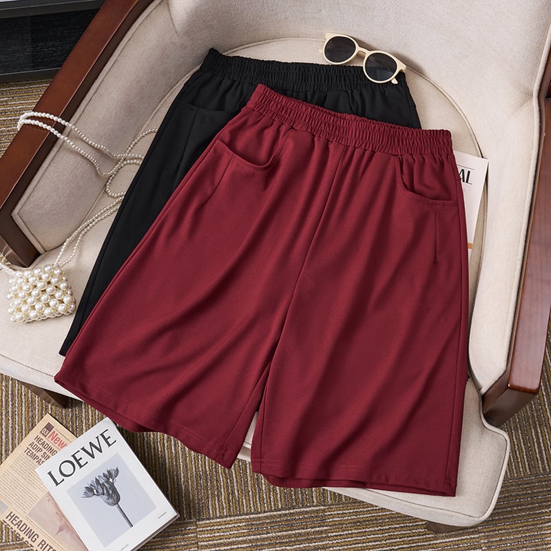 Pantaloni Capri pentru femei, mărime plus, stil coreean, croi lejer, vară 2025, cod K6722