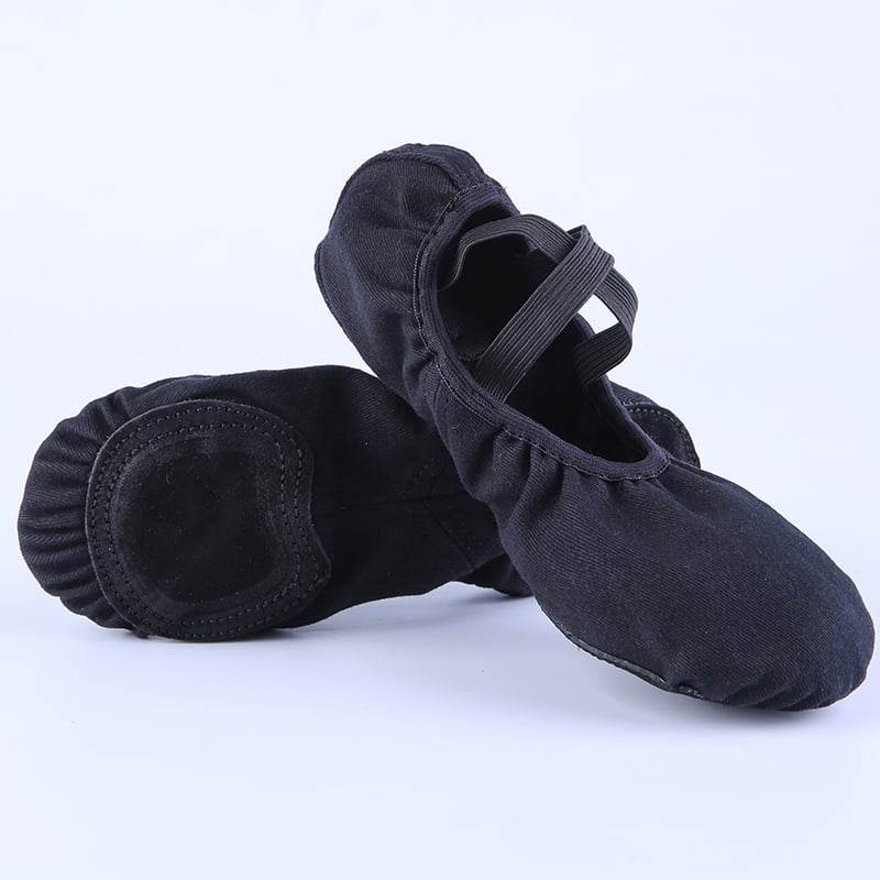 Pantofi de dans din material textil pentru adulți, pantofi de practică cu talpă moale pentru femei, pantofi de yoga pentru copii, pantofi cu imprimeu labă de pisică, pantofi de balet