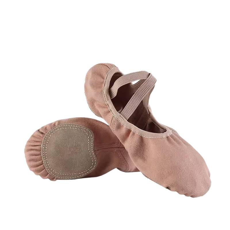 Pantofi de dans din material textil pentru adulți, pantofi de practică cu talpă moale pentru femei, pantofi de yoga pentru copii, pantofi cu imprimeu labă de pisică, pantofi de balet