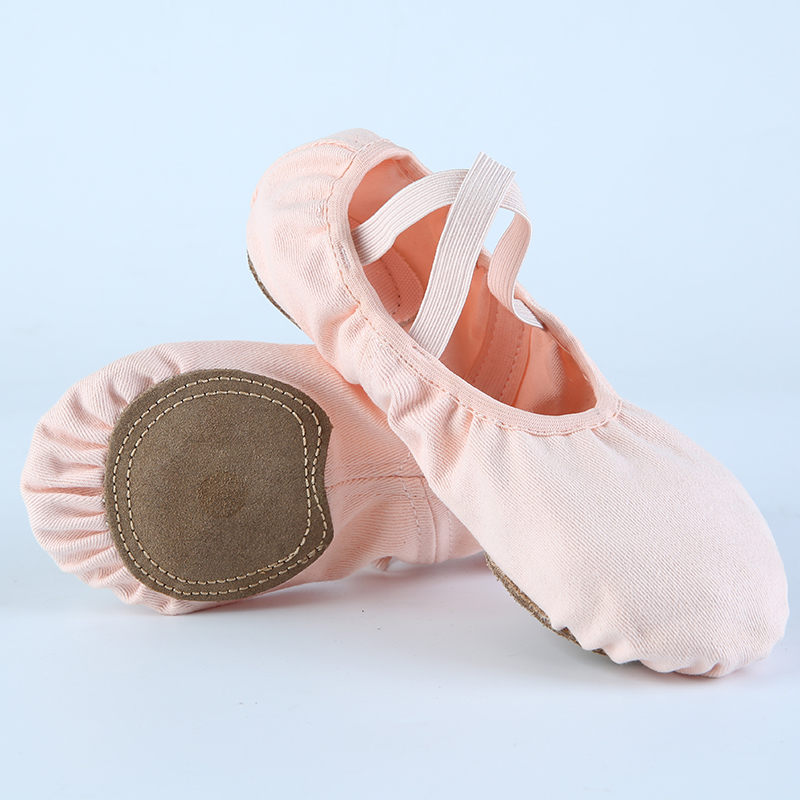 Pantofi de dans din material textil pentru adulți, pantofi de practică cu talpă moale pentru femei, pantofi de yoga pentru copii, pantofi cu imprimeu labă de pisică, pantofi de balet