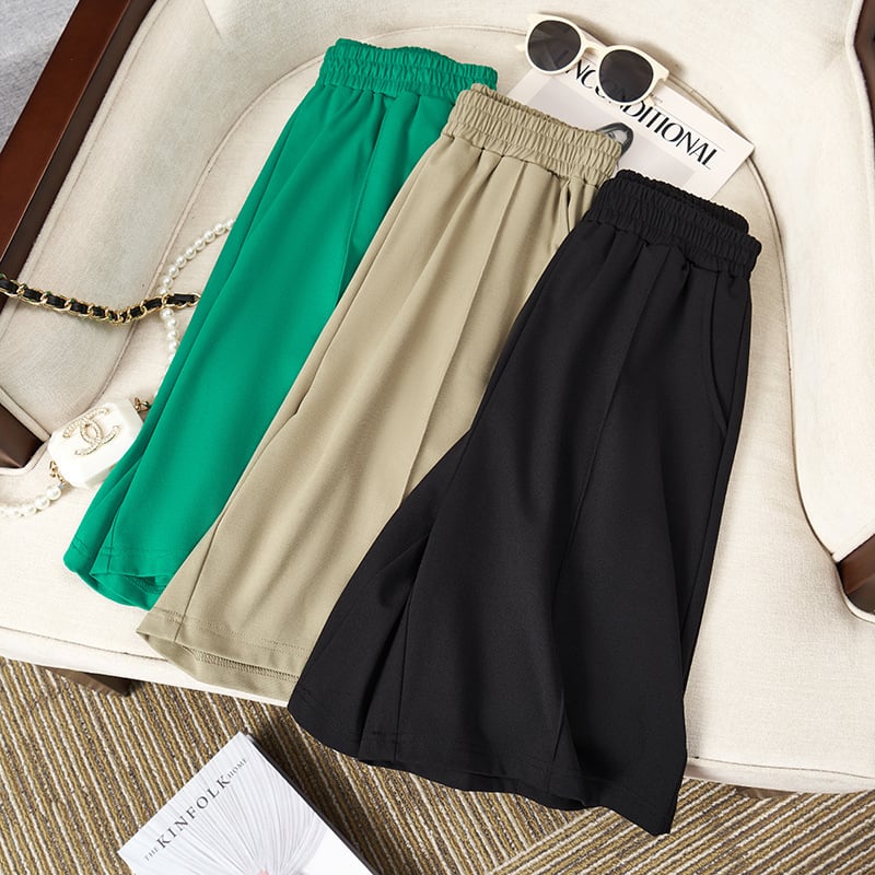 Pantaloni capri pentru femei în mărime plus, vară K6173