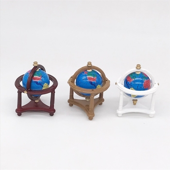 1:12 Miniatura de casă de păpuși – mobilier și decorațiuni pentru birou și sufragerie, minge tricoloră