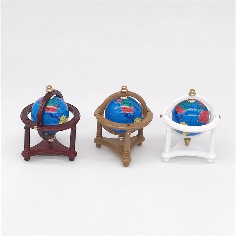1:12 Miniatura de casă de păpuși – mobilier și decorațiuni pentru birou și sufragerie, minge tricoloră