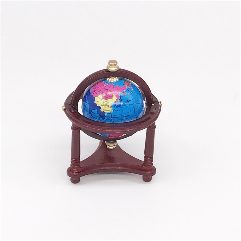 1:12 Miniatura de casă de păpuși – mobilier și decorațiuni pentru birou și sufragerie, minge tricoloră