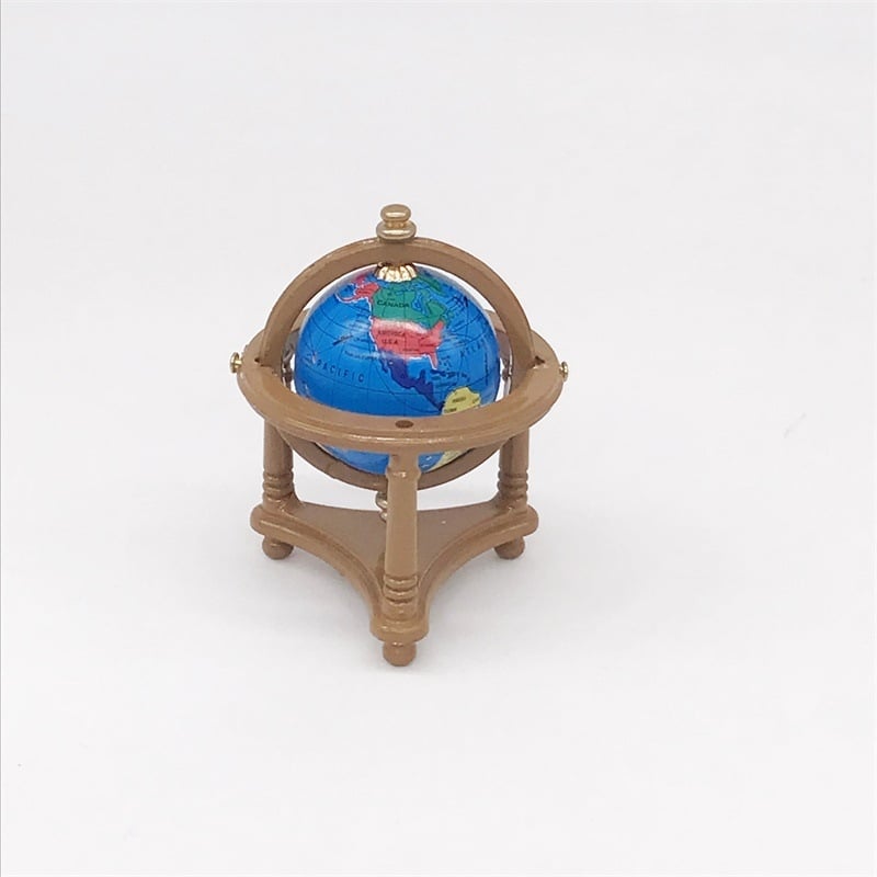 1:12 Miniatura de casă de păpuși – mobilier și decorațiuni pentru birou și sufragerie, minge tricoloră
