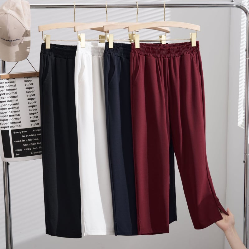 Pantaloni pentru femei plus size, stil coreean, croială slim, mărimea 240, pantaloni casual K6701