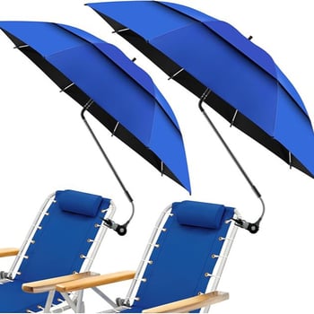 Nouă umbrelă de exterior cu protecție UV pentru pescuit și camping, umbrelă pliabilă pentru scaun de plajă cu clips.