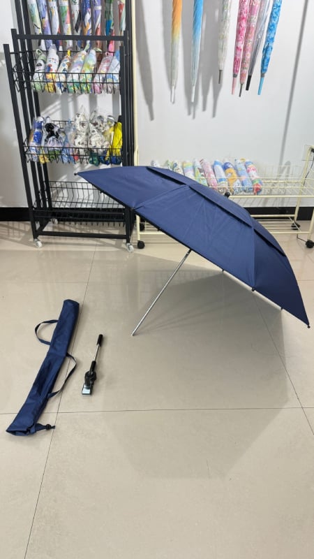 Nouă umbrelă de exterior cu protecție UV pentru pescuit și camping, umbrelă pliabilă pentru scaun de plajă cu clips.