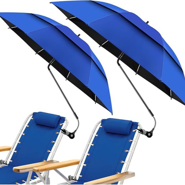 Nouă umbrelă de exterior cu protecție UV pentru pescuit și camping, umbrelă pliabilă pentru scaun de plajă cu clips.