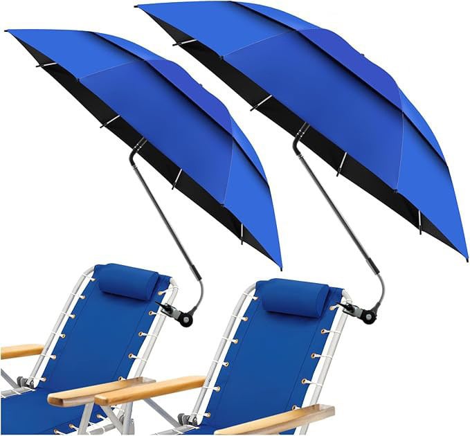 Nouă umbrelă de exterior cu protecție UV pentru pescuit și camping, umbrelă pliabilă pentru scaun de plajă cu clips.