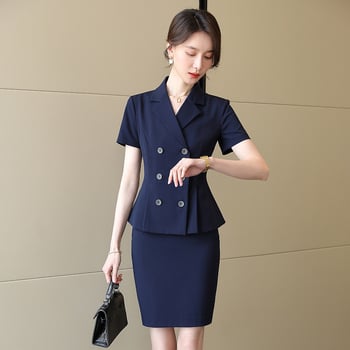Set de costum feminin, stil coreean, pentru birou