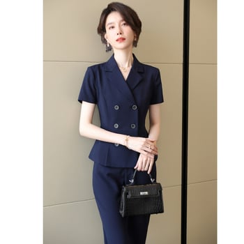 Set de costum feminin, stil coreean, pentru birou