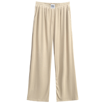 Pantaloni pentru femei din ice silk, croială dreaptă, plus size, subțiri, vară 2025, casual 6628