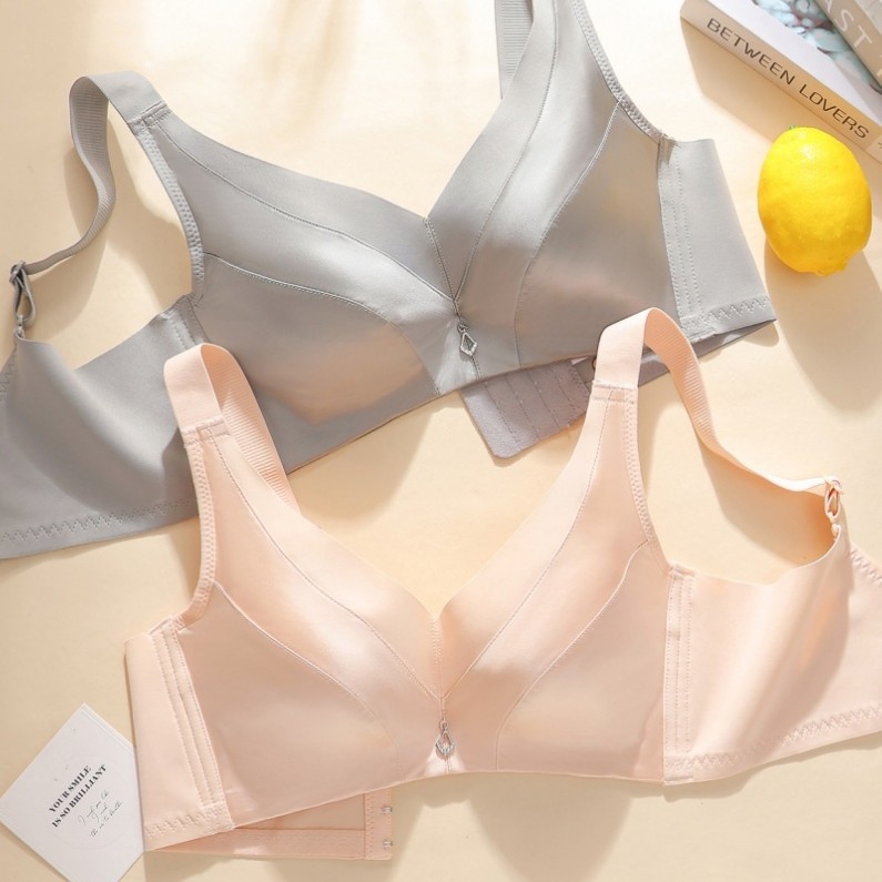 2516 Sutien push-up din satin de lux, fără cusături, cu suport lateral, cupă 3/4, cupe din nylon