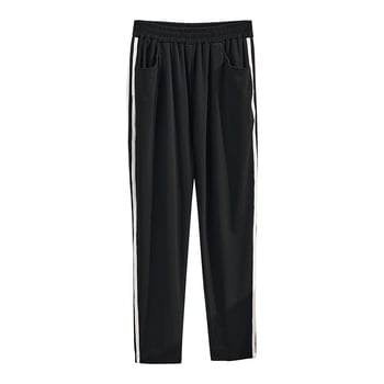 Pantaloni pentru femei mărime mare, vară 2026, stil coreean cu panouri de panglici, croială slim, lungime crop, cod K6829