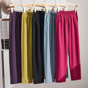 Pantaloni casual pentru femei, mărime mare, croi lejer, lungime 9/10, subțiri, uscare rapidă, K6818