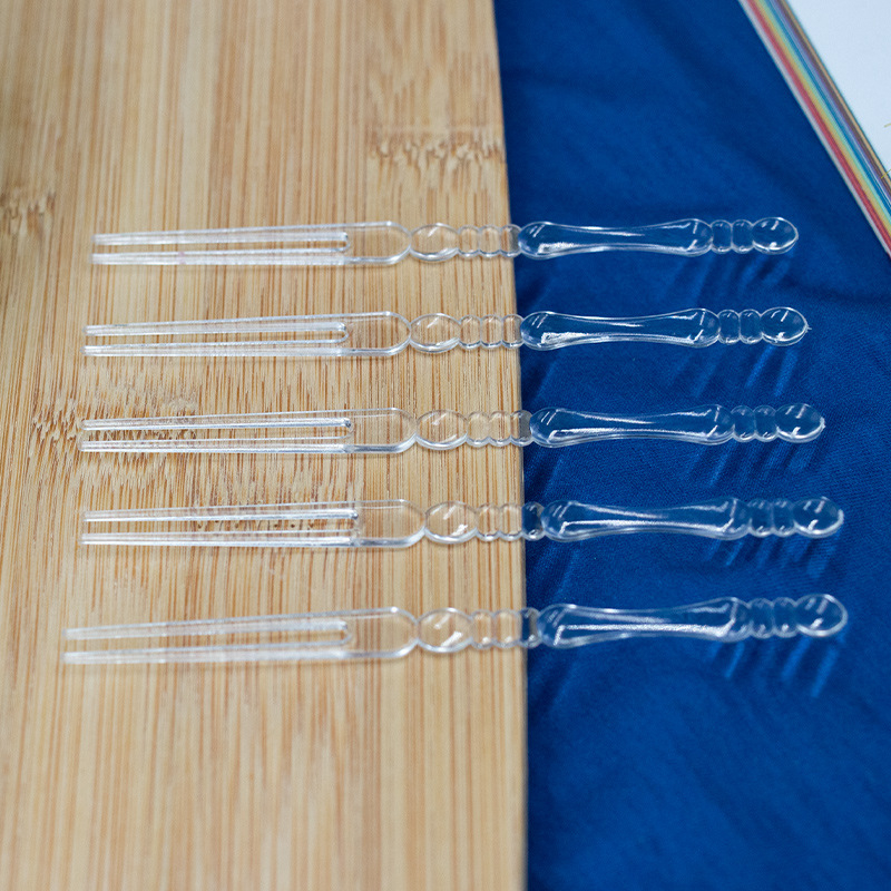 Tacâm de plastic de unică folosință, transparent, pentru fructe, dim sum, Mooncakes și prăjituri – catering