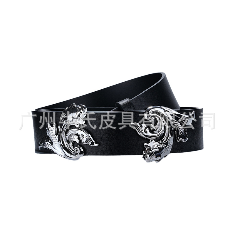 Curea de talie din piele naturală cu închidere snap, pentru paltoane și rochii, elegantă și personalizabilă