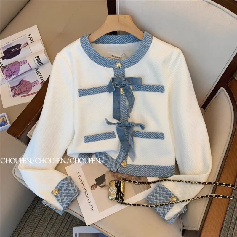 Costum casual pentru femei, în stil Chanel, rochie și pantaloni largi, toamnă 2024