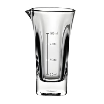 Set din sticlă cu decantor și pahare mici pătrate, dozator de băuturi, bază groasă