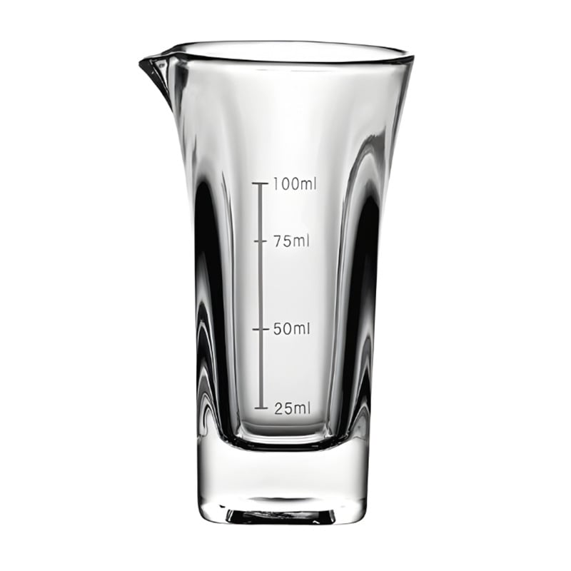 Set din sticlă cu decantor și pahare mici pătrate, dozator de băuturi, bază groasă