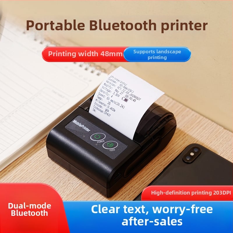 PP581 58mm Bluetooth termotlačiareň účteniek pre catering - prenosná