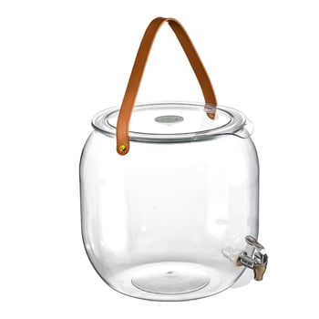 Dispenser plastic transparent pentru băuturi cu robinet, capacitate mare, pentru ceai de fructe și apă rece