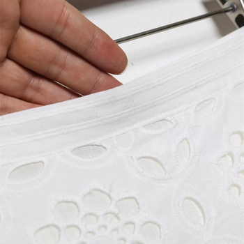 TAOP&ZA fustă midi pentru femei, talie înaltă, broderie decupată, cod 2731051, vară 2026