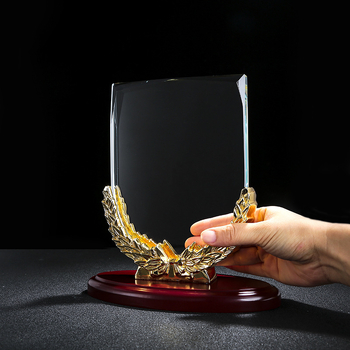 Trofeu de cristal creativ cu design de spic de grâu, personalizare, scrisoare de autorizare pentru distribuitor, premiu pentru angajatul excepțional la întâlnirea anuală a companiei