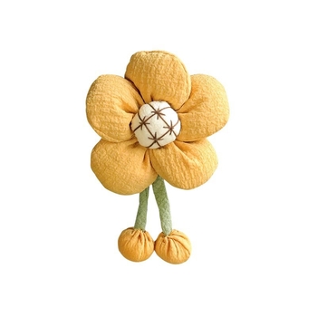 Ornament decorativ din stofă, cu floare, pentru cască și oglinzi